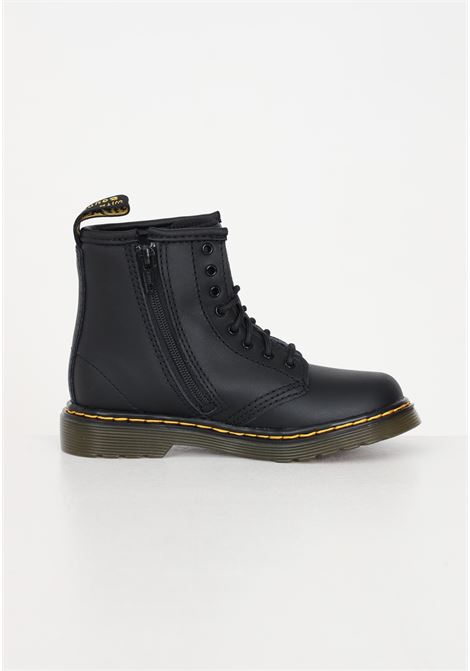 Black 1460 T combat boots for boys and girls DR.MARTENS | 15373001-1460 T.